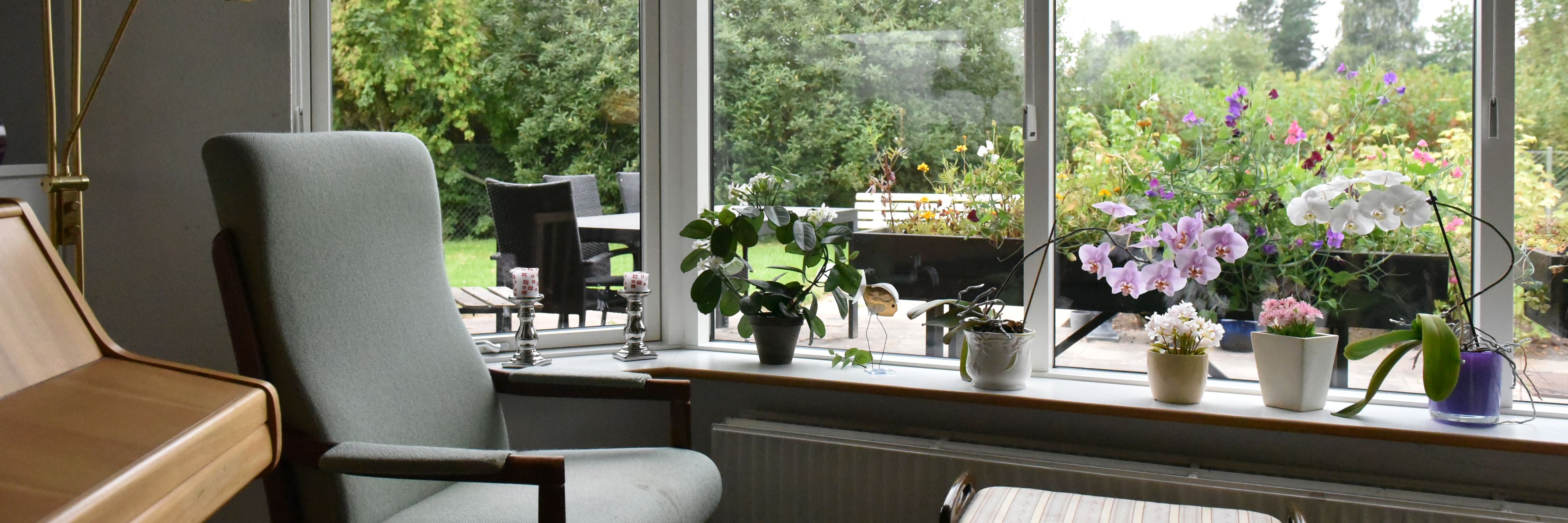 Hyggekrog med sofastol hos Kildevang