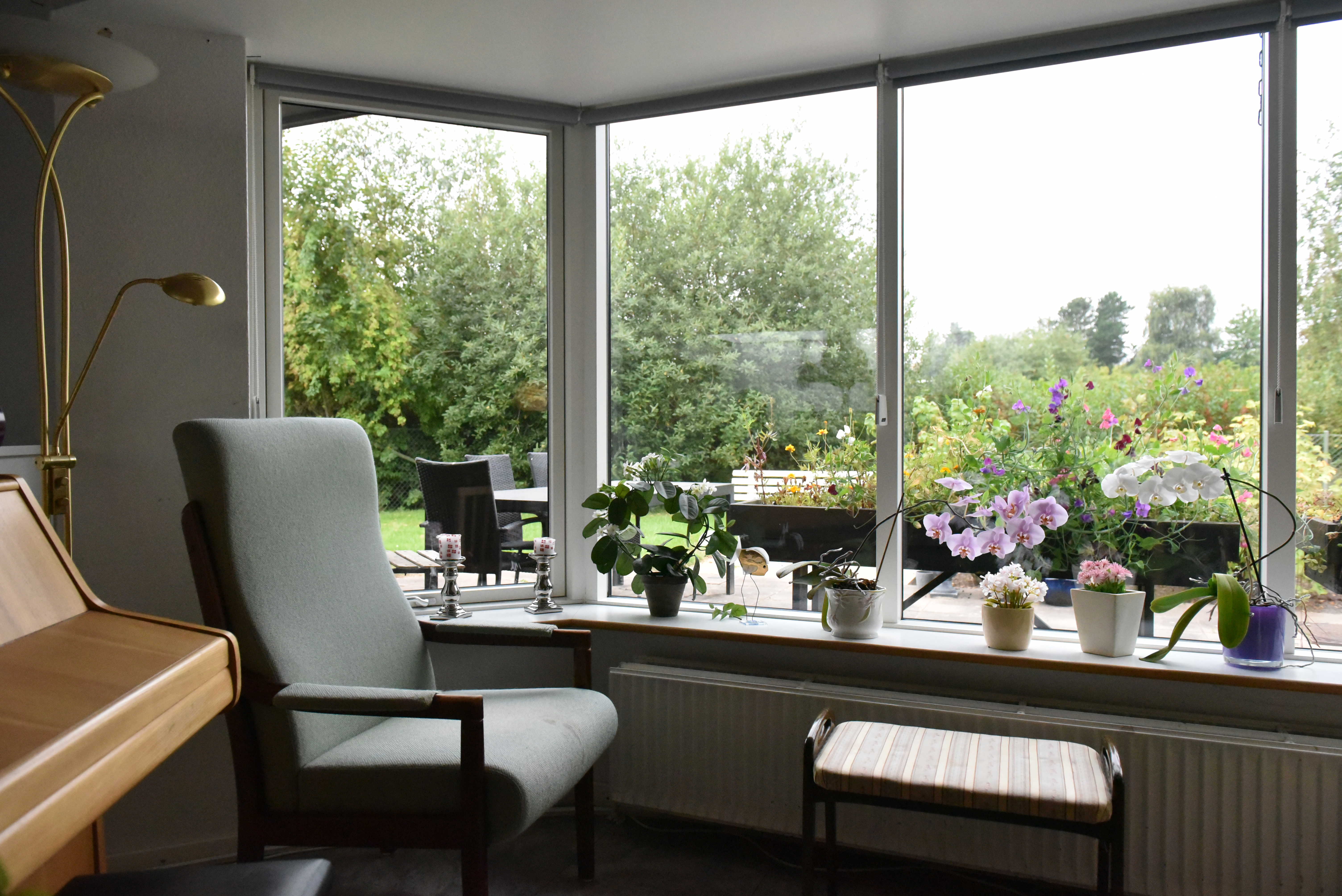 Hyggekrog med sofastol hos Kildevang